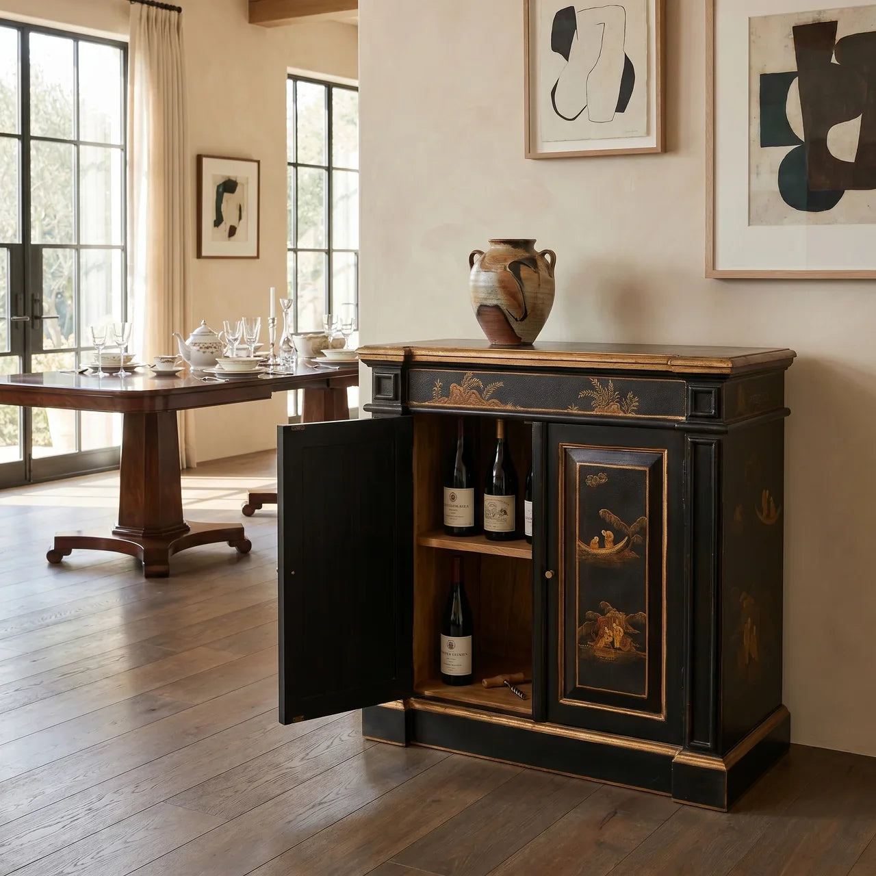Oriental Wine Cabinet