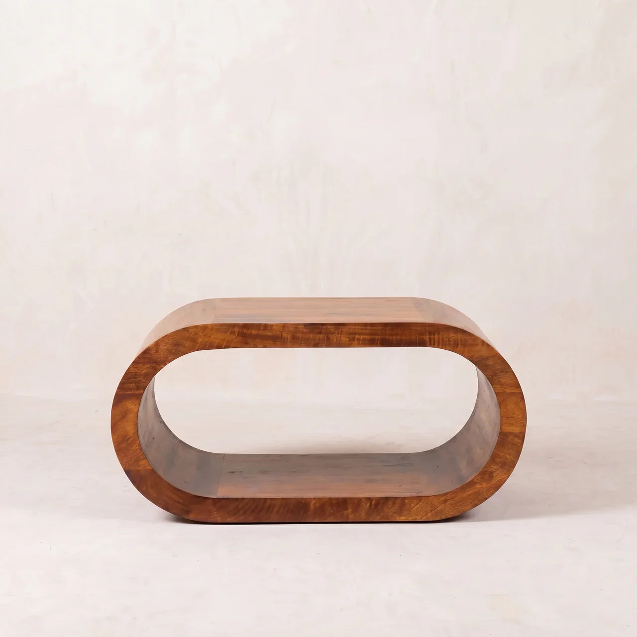 Amaya Solid Mango Wood Coffee Table in Chestnut