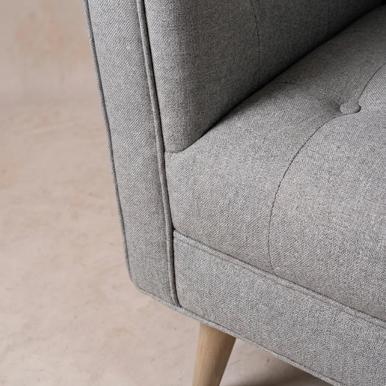 Grey Tweed Armchair