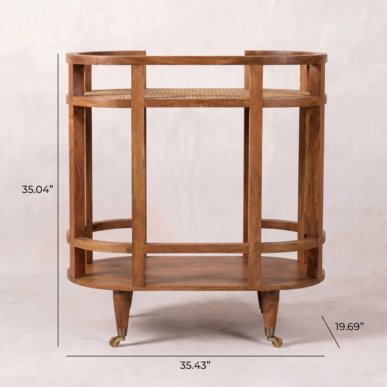 Saffron Rattan Butler Table