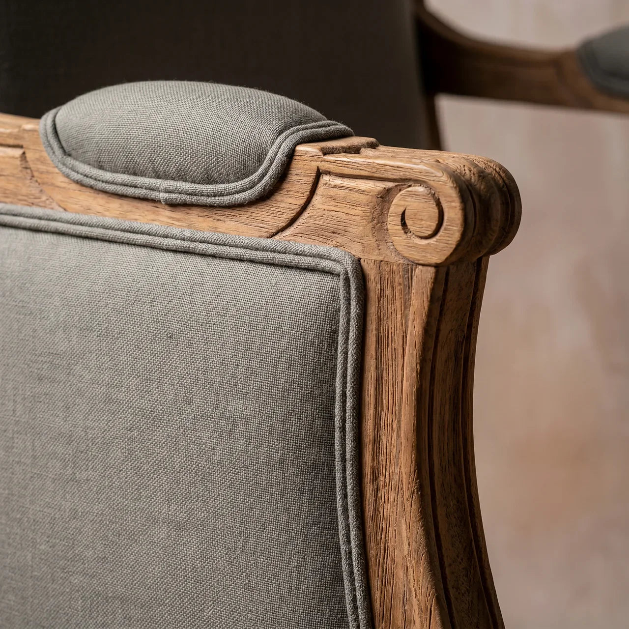 French Style Upholstered Armchair