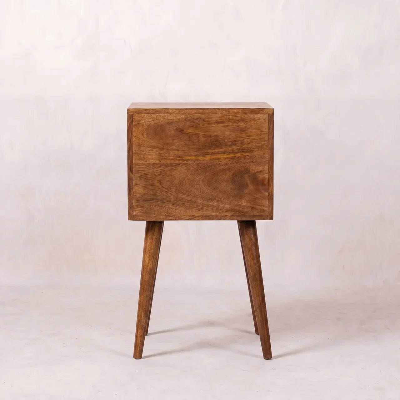 Mini 2 Drawer Chestnut nightstand