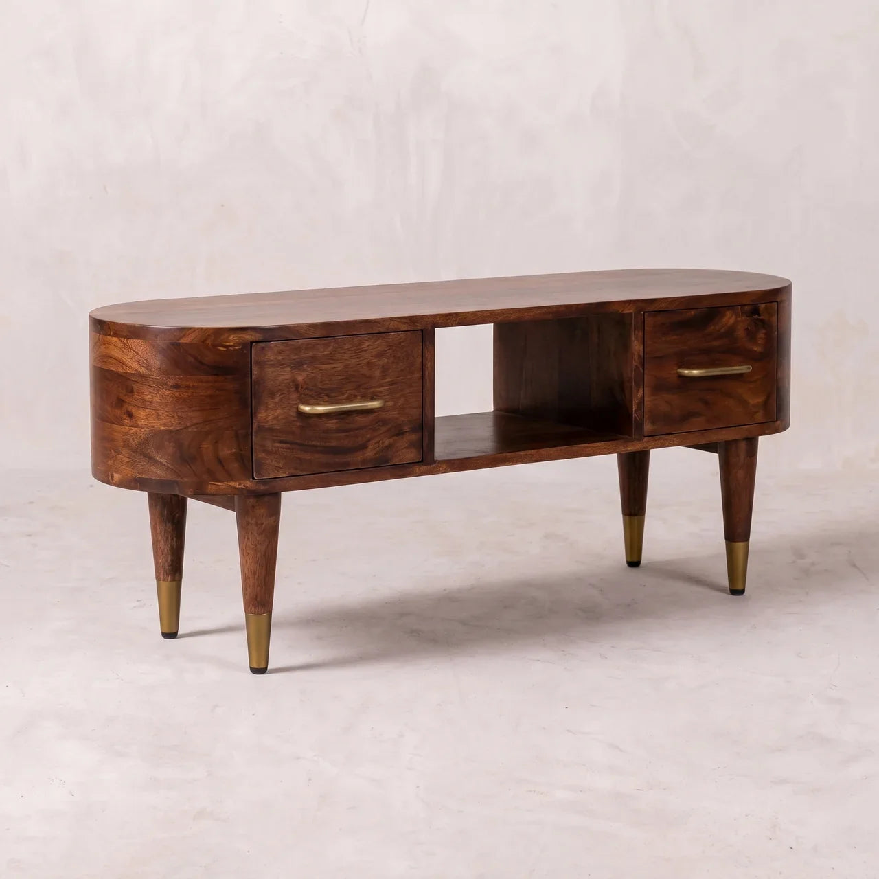 Valenza Curved Media Console
