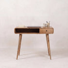 Curved Oak-ish Writing Desk