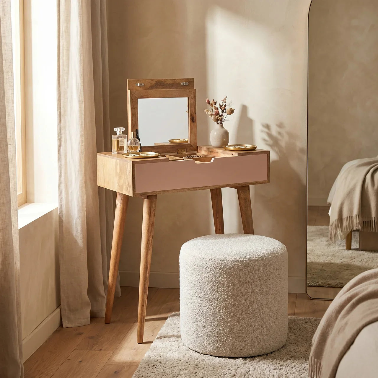 Mini Pink Dressing Table