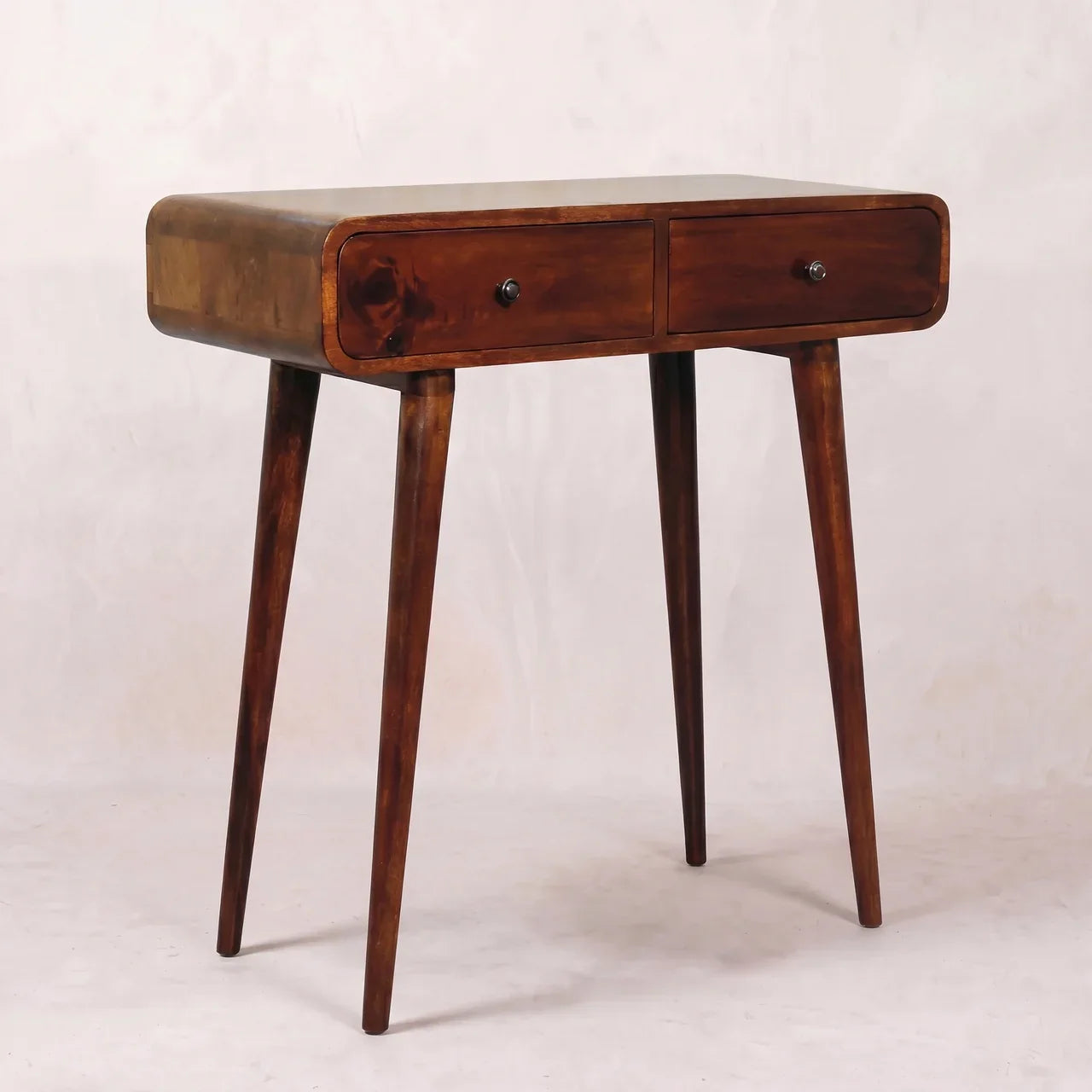 Chestnut Curved Hallway Table