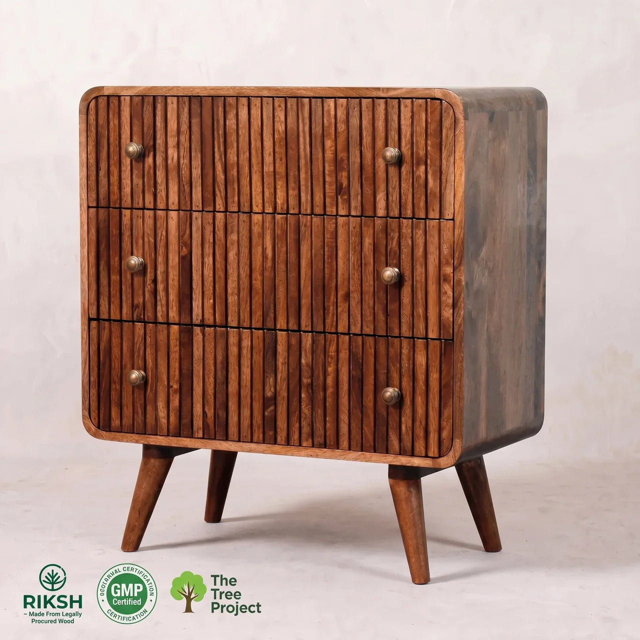 Honey Caramel T-bar Ridged Chest
