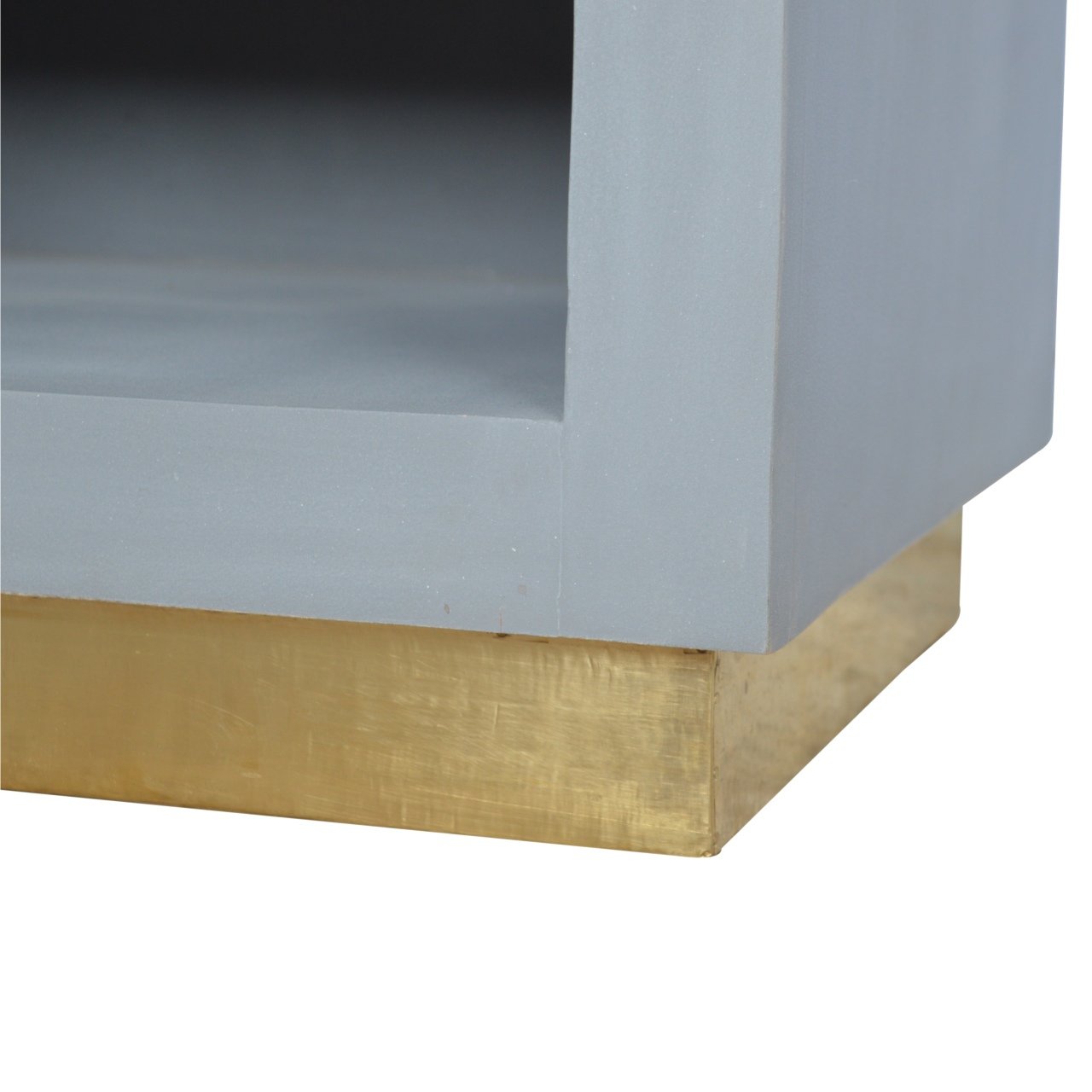 Cement Nightstand with Open Slot