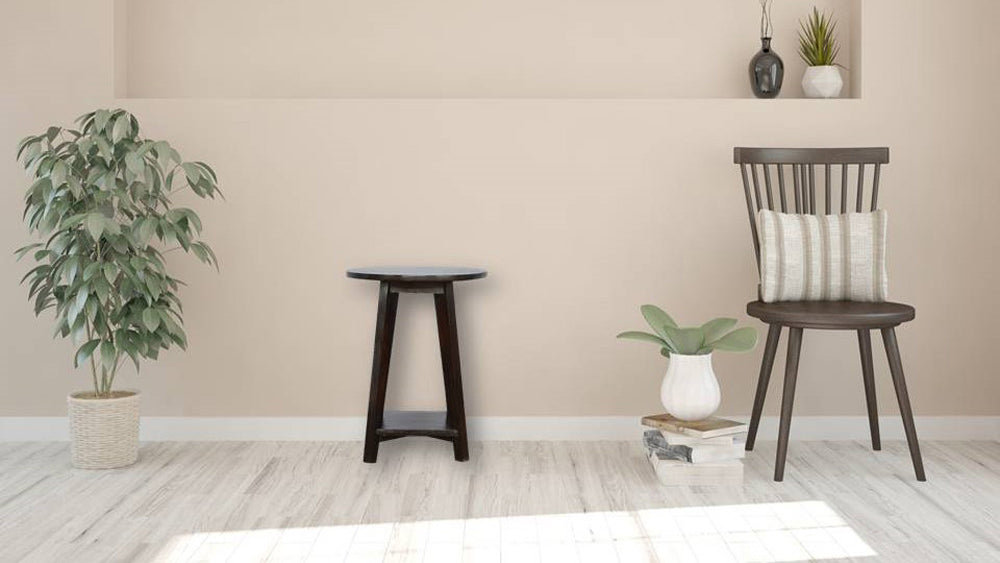 Walnut Undercarriage Bar Stool