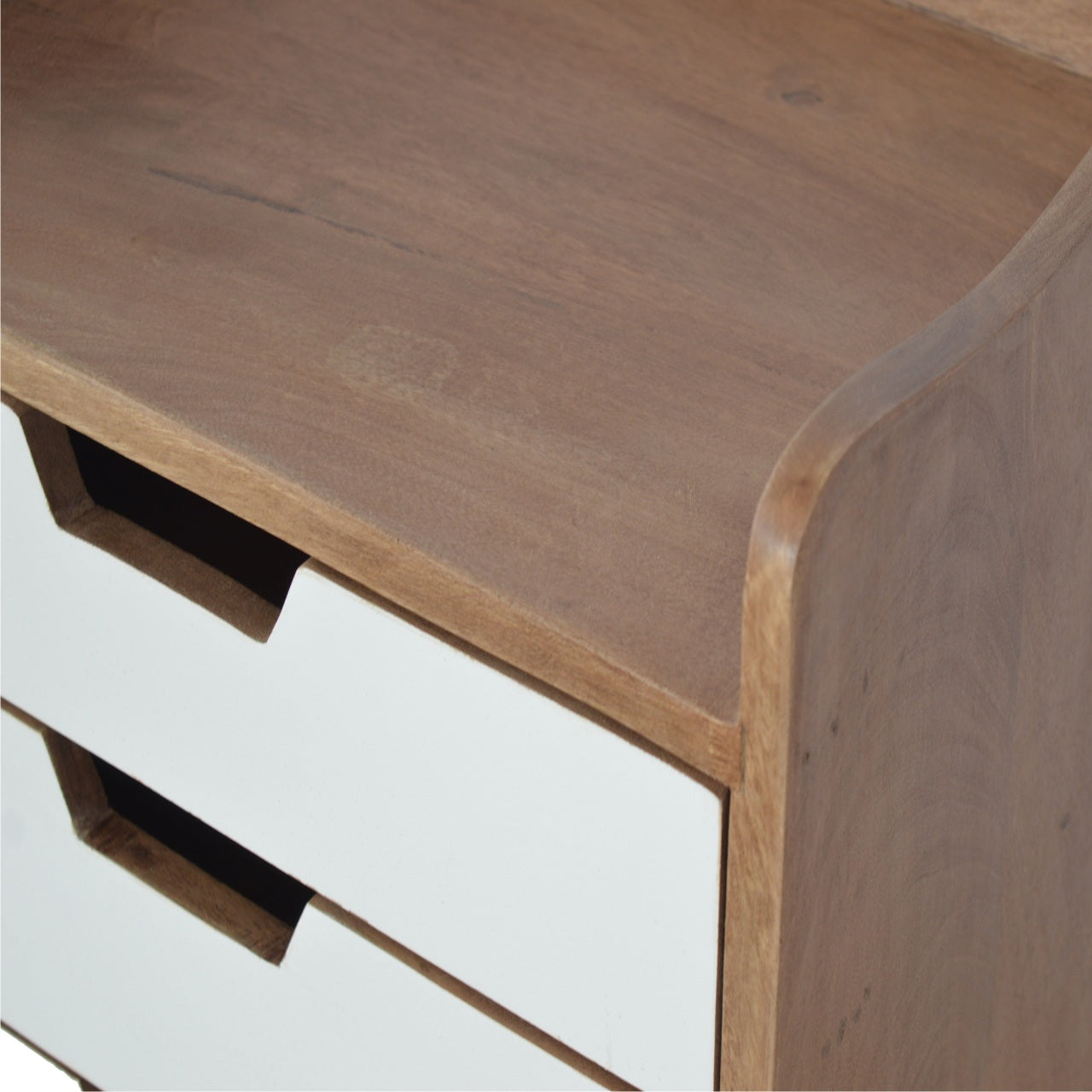 White Painted Nightstand Table