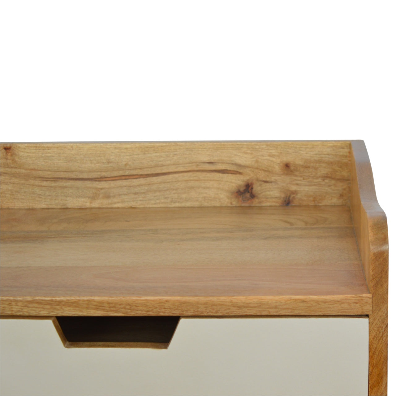Navy and White Gradient Nightstand