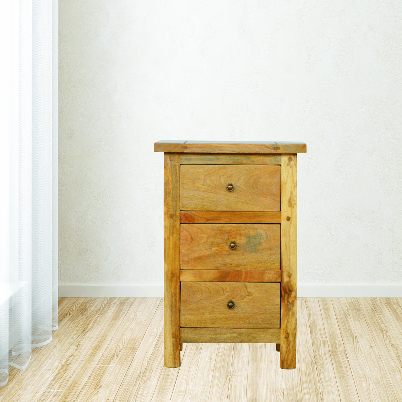 Country 3 Drawer Nightstand