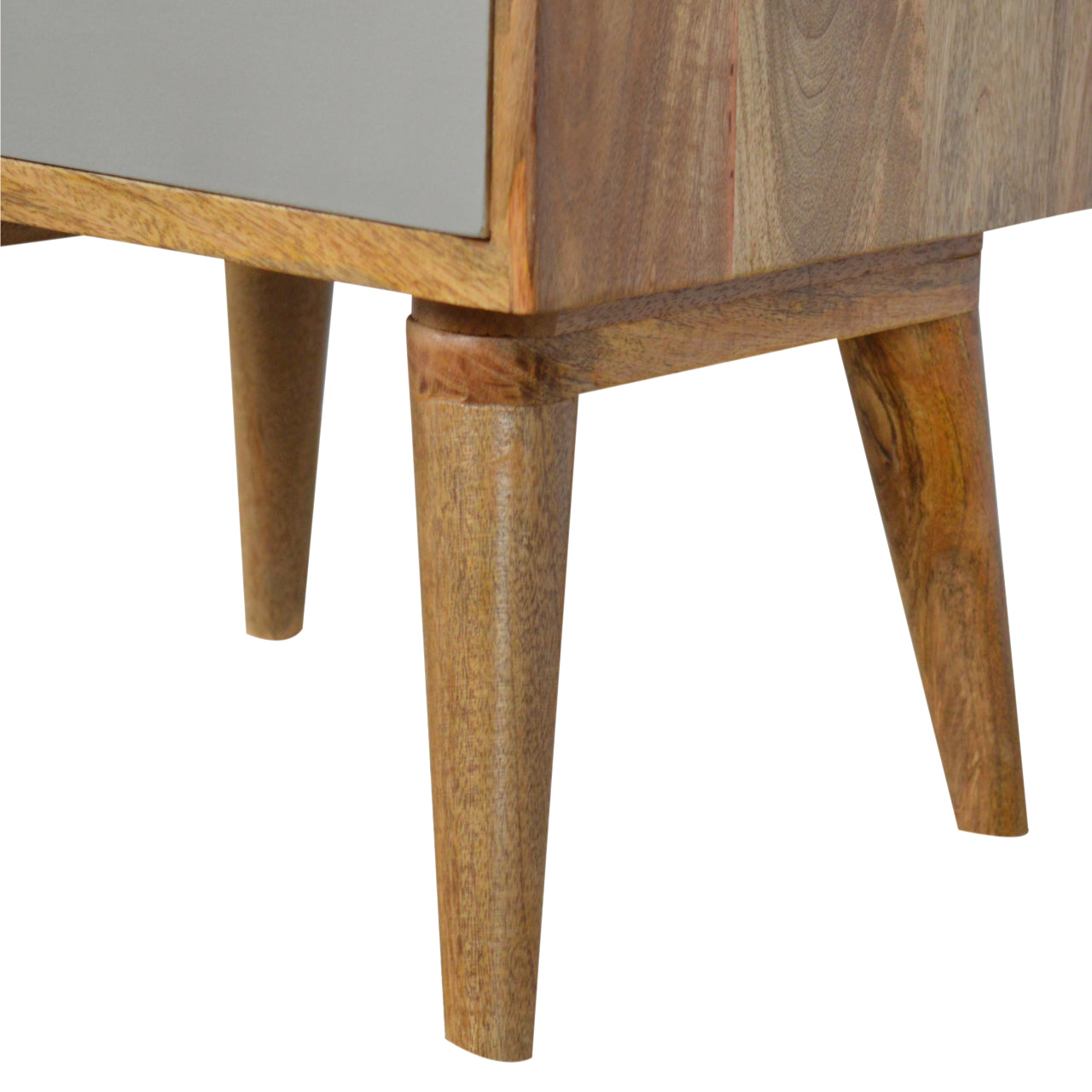 Grey and White Gradient Nightstand