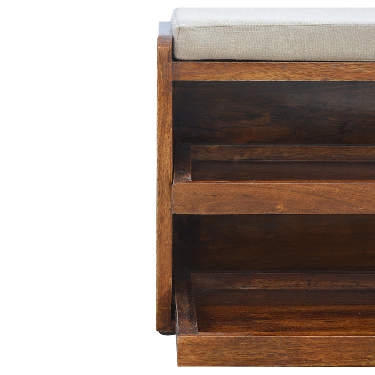 Mud Linen Shoe Bench