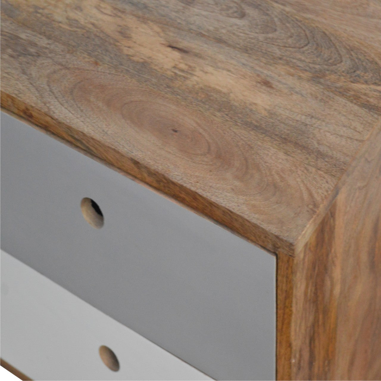 Two Tone Hand Painted Nightstand