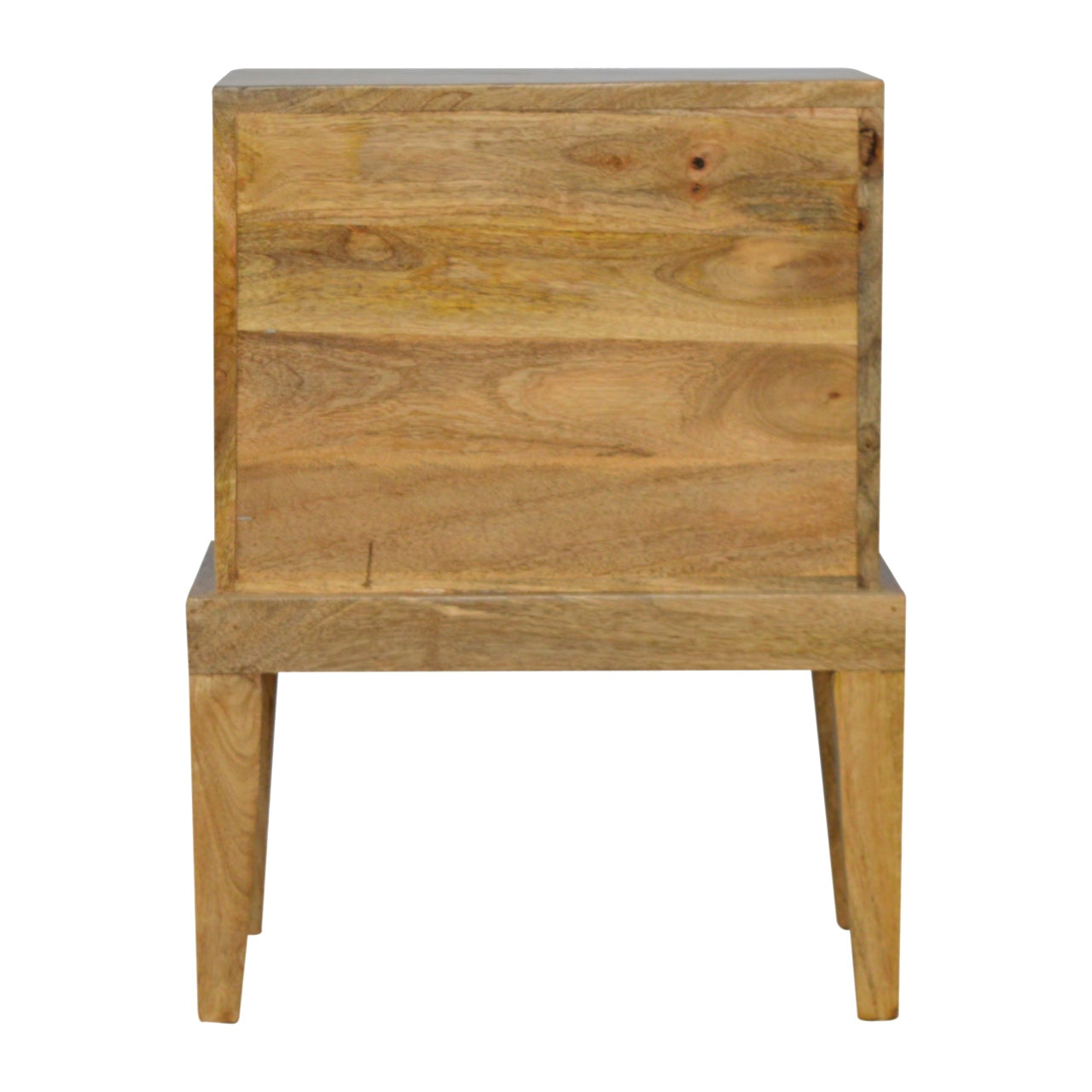 Solid Wood Nightstand with T-Bar Knobs