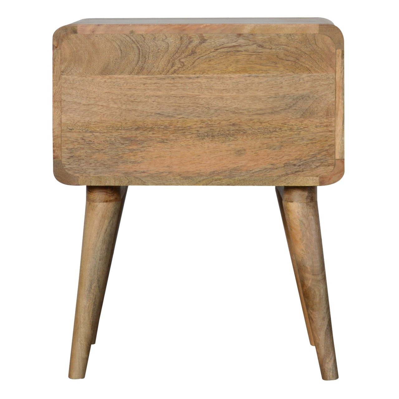 Curved Oak-ish nightstand