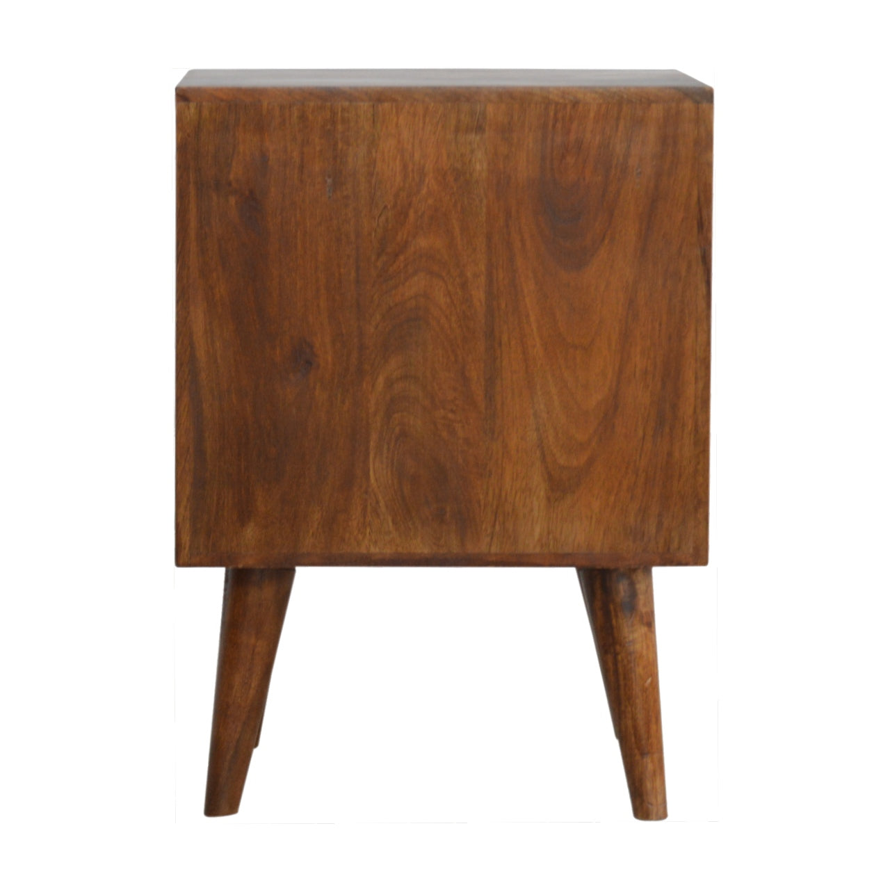 Diamond Carved Chestnut Nightstand