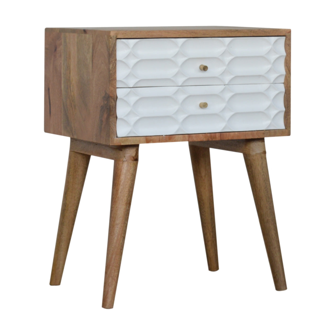 Capsule Carved Nightstand
