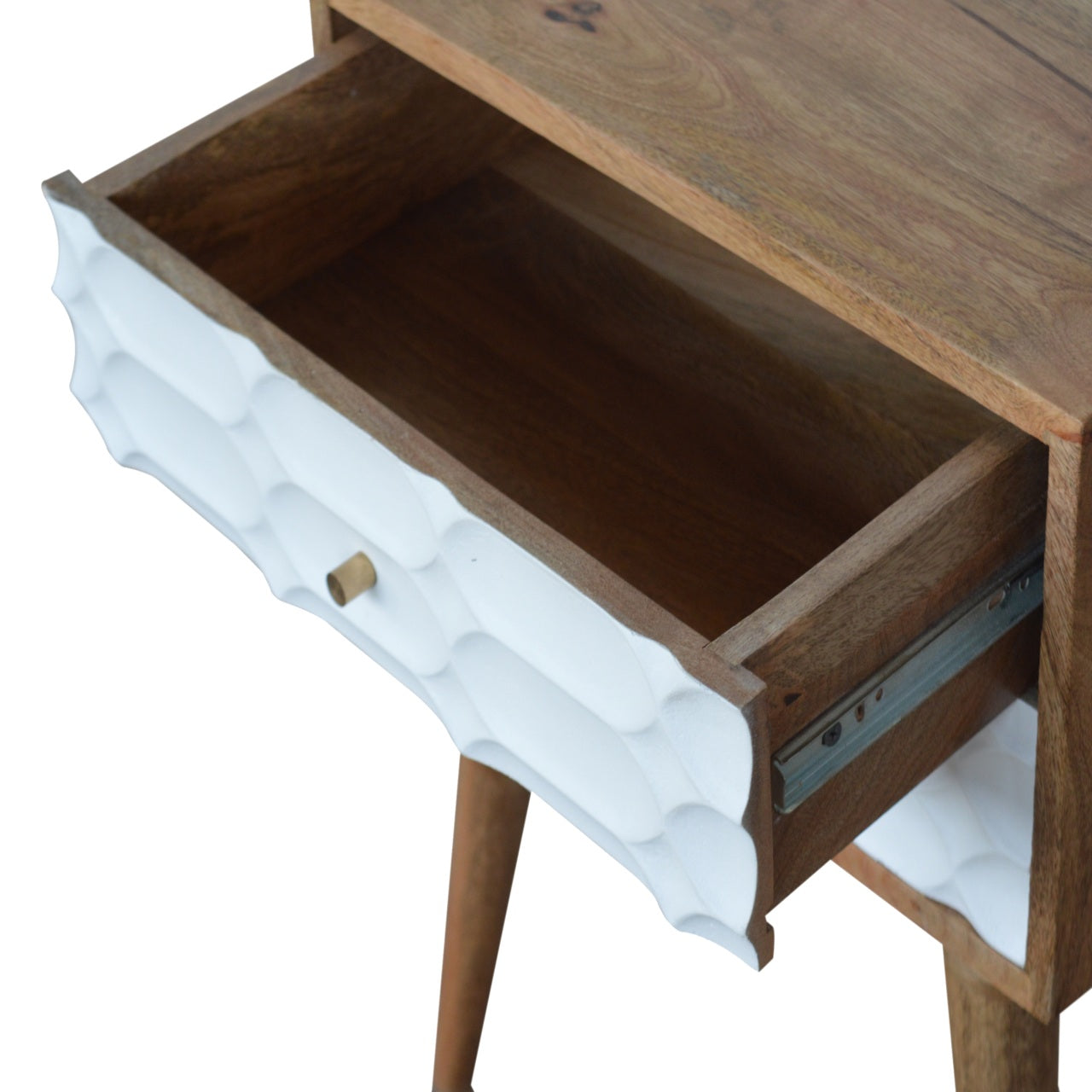Capsule Carved Nightstand
